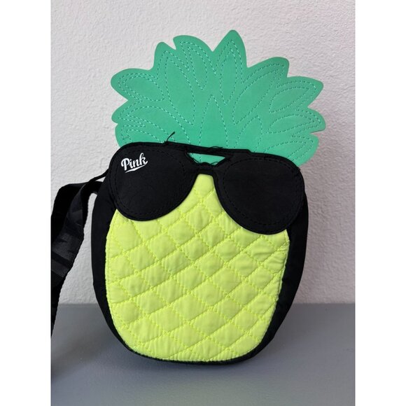 Victoria's Secret PINK black pineapple shoulder bag beach festival - Picture 2 of 9